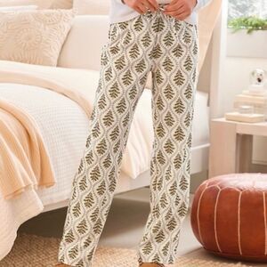 NEW Garnet Hill Organic Pima cotton pj pants